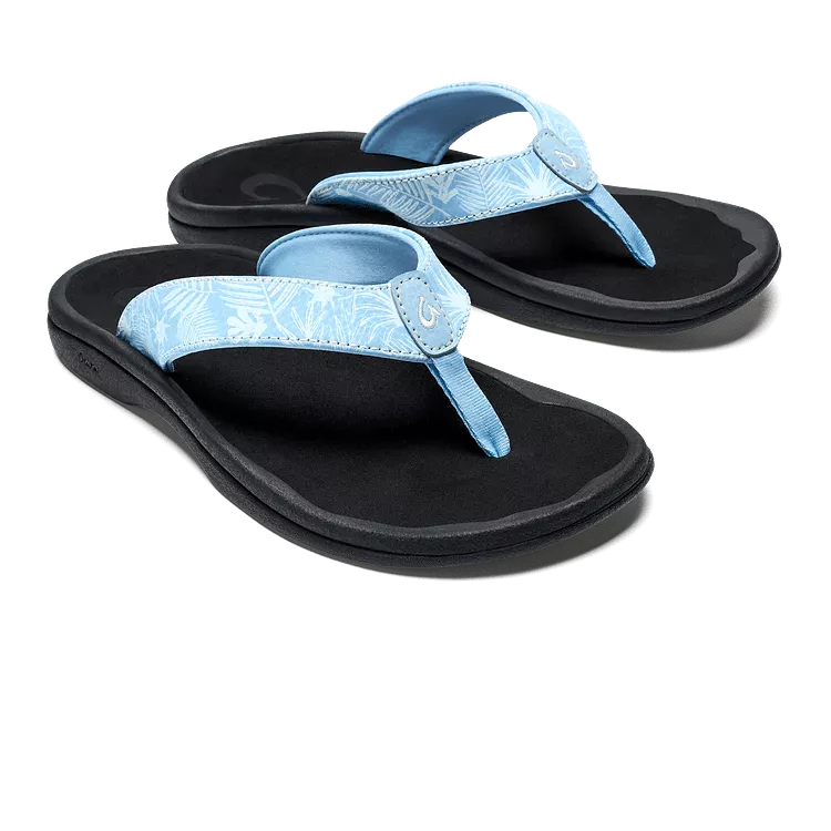 Olukai Women's Ohana - Pale Blue/Black