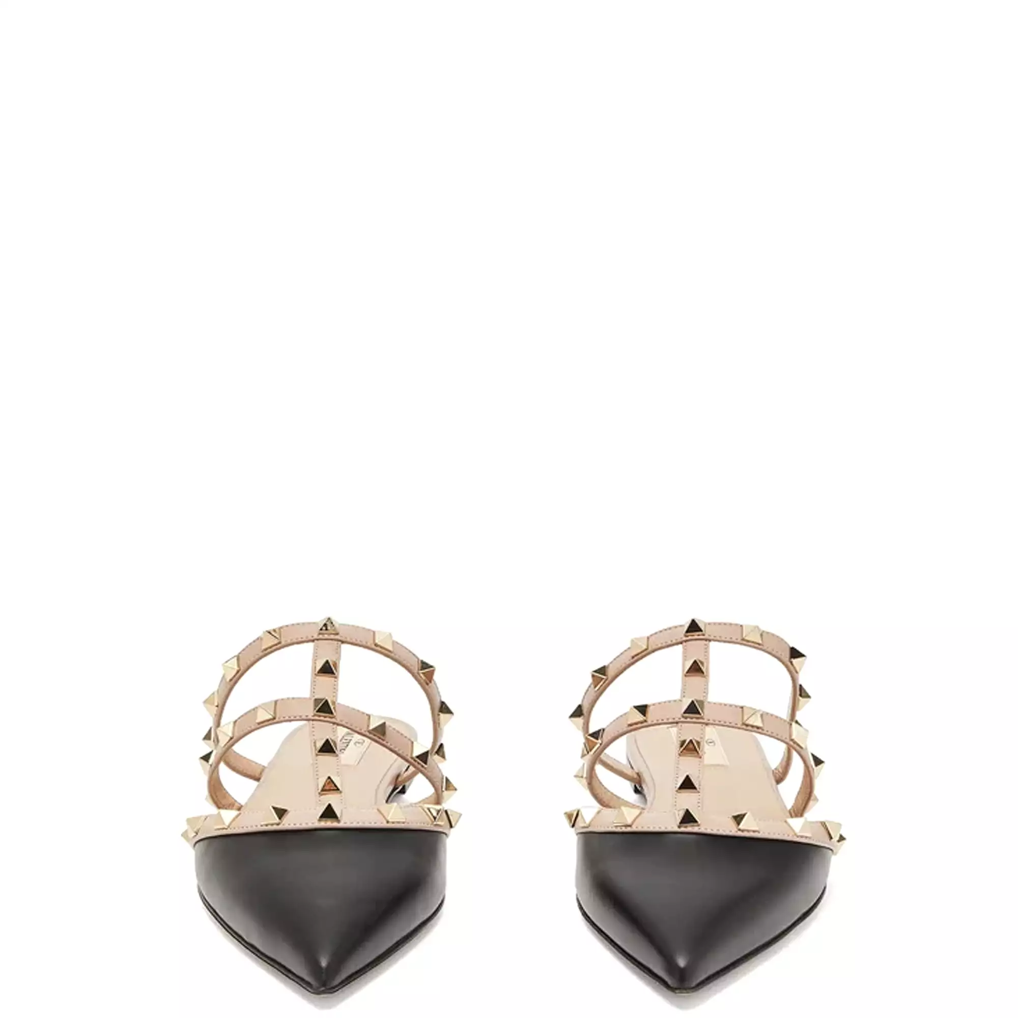 Rockstud Flat Mule, Black