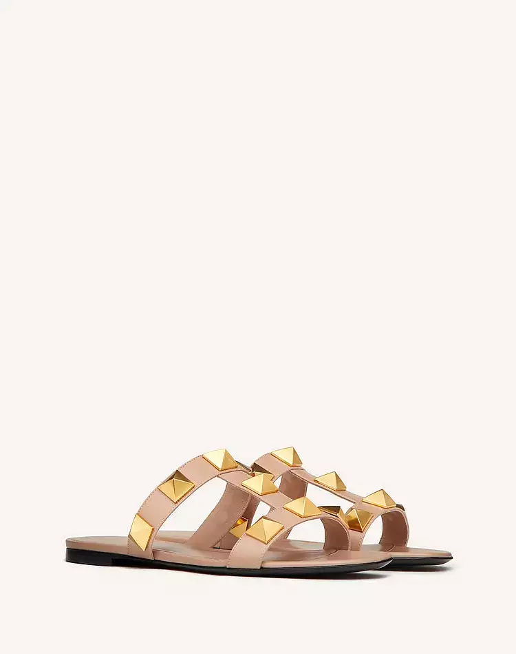 Roman 2 Strap Slide, Rose