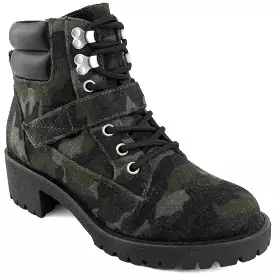 Sugar Womens Causal Camo Ankle Boots