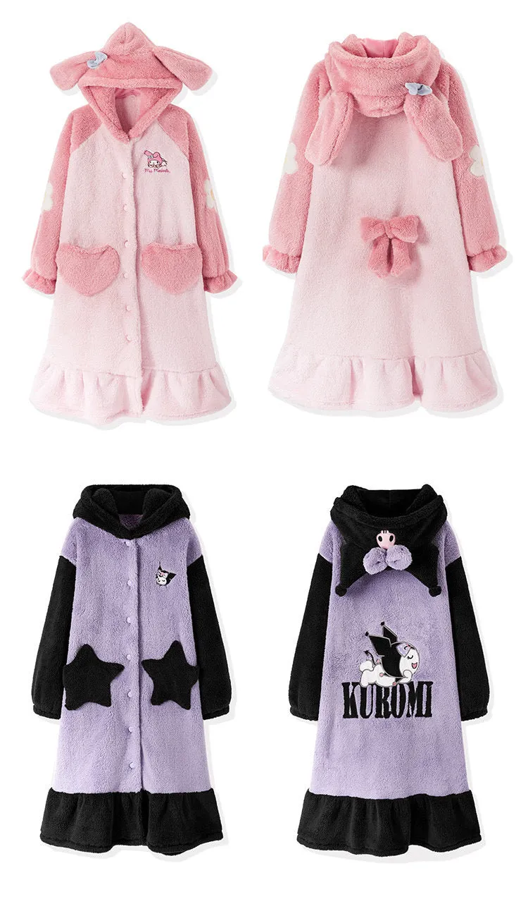 super warm 2021 Fw my melody pyjamas dress