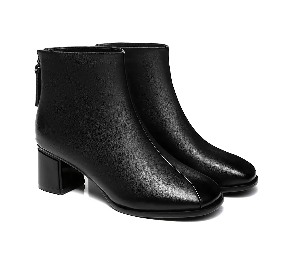 TARRAMARRA Romina Women Black Leather Ankle Boots