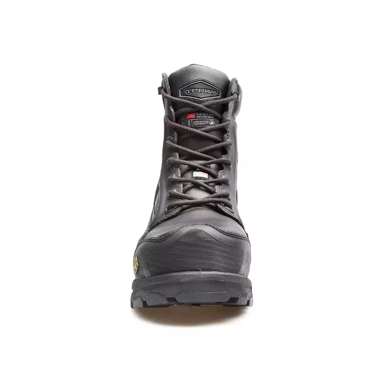 Terra VRTX Expedition Men's 8 Composite Toe Work Boot w/ Vibram Arctic Grip TR0A4NQMBLK