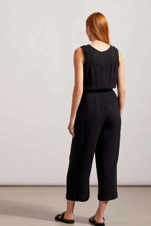 Tribal Gauze Belted Jumpsuit