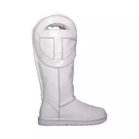 UGG X Telfar Logo Tall Crinkle White Boots - Men's