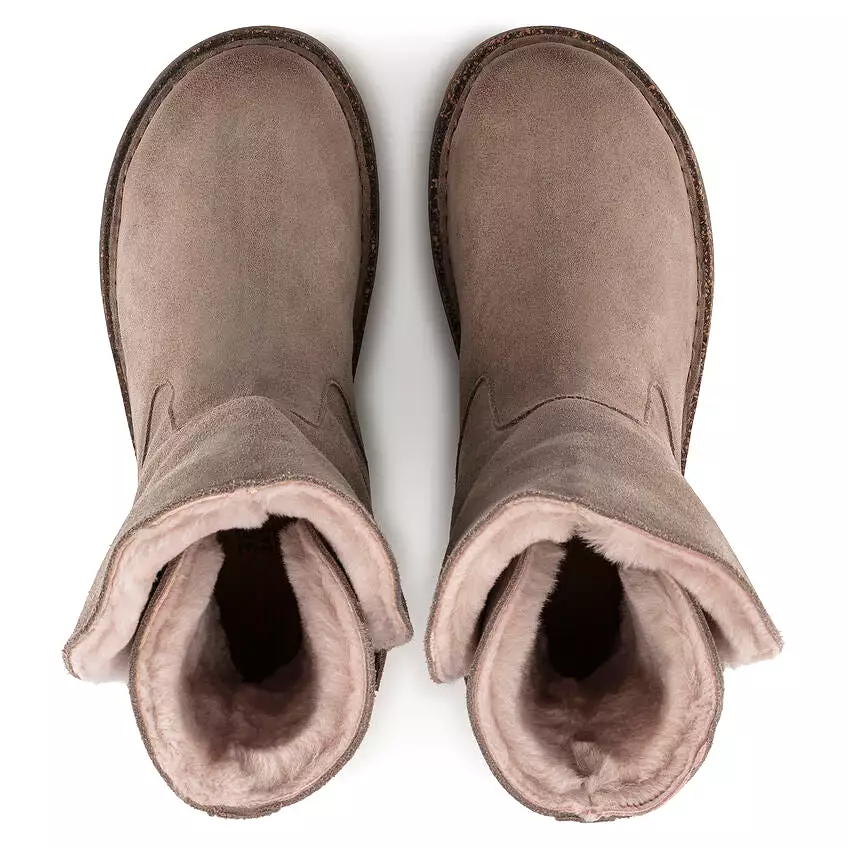 Uppsala - Grey Taupe Suede Shearling||Uppsala - Suède fourrure Gris Taupe