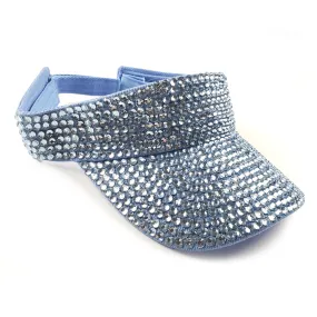 Victoria Visor in Sky Blue with Sky Blue Crystals