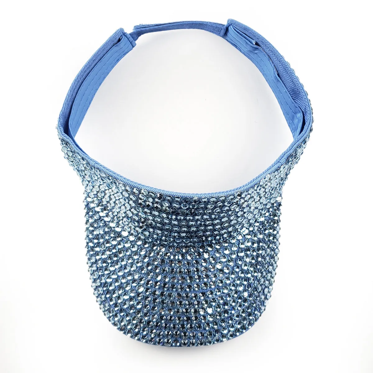 Victoria Visor in Sky Blue with Sky Blue Crystals