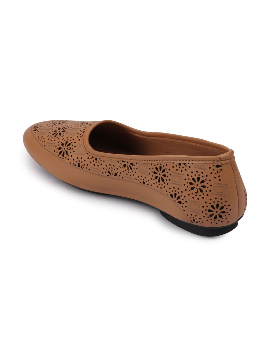 Women Camel Flat Slip On Ballerina