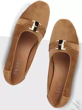 Women Sultan Buckle Slip On Ballerina