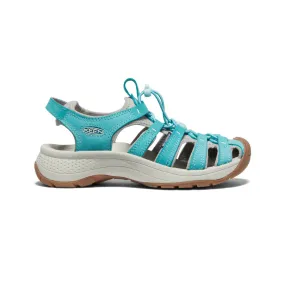 Women's Astoria West Leather Sandal | Porcelain/Blue Glass