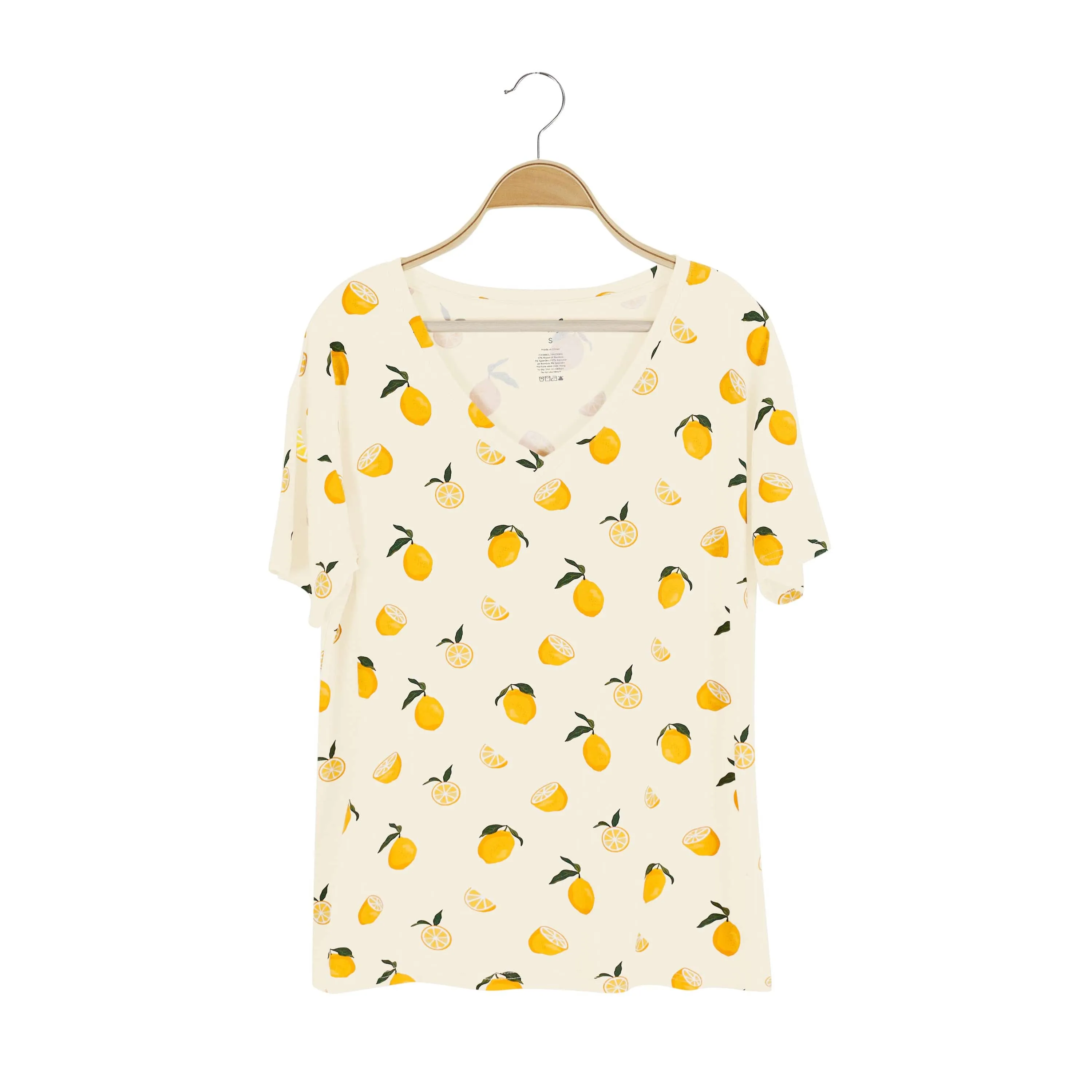 Women’s Relaxed Fit V-Neck in Lemon