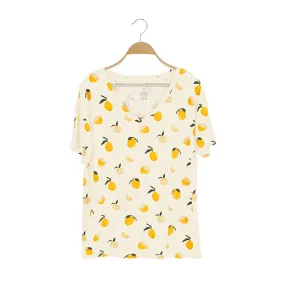 Women’s Relaxed Fit V-Neck in Lemon